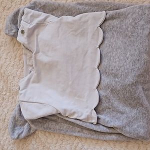 Jacadi Velvet  Baby footed suit 12M